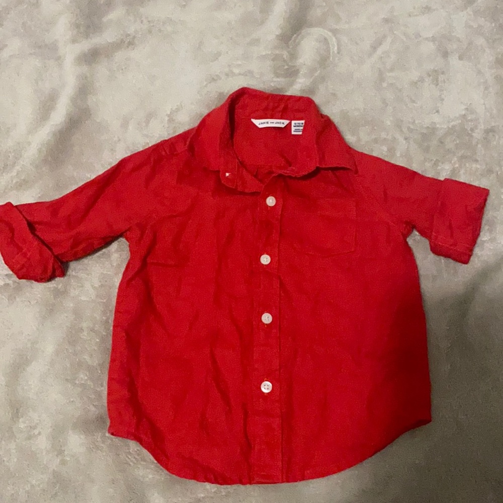 Janie and jack Red toddler shirt